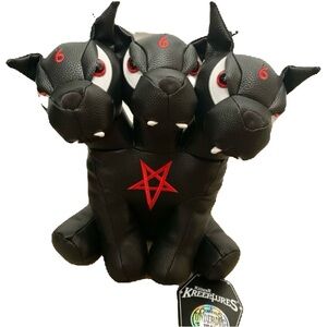 Cerberus Killstar Kreeptures NEW Plush Vegan Leather 3 Headed Dog Guardian